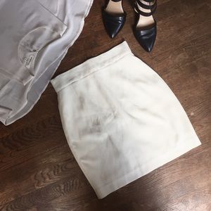 Cream / off-white pencil skirt
